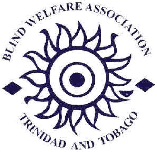 A logo representing an eye. The text Trinidad and Tobago Blind Welfare Association around the circumference. The logo is dark blue in colour.